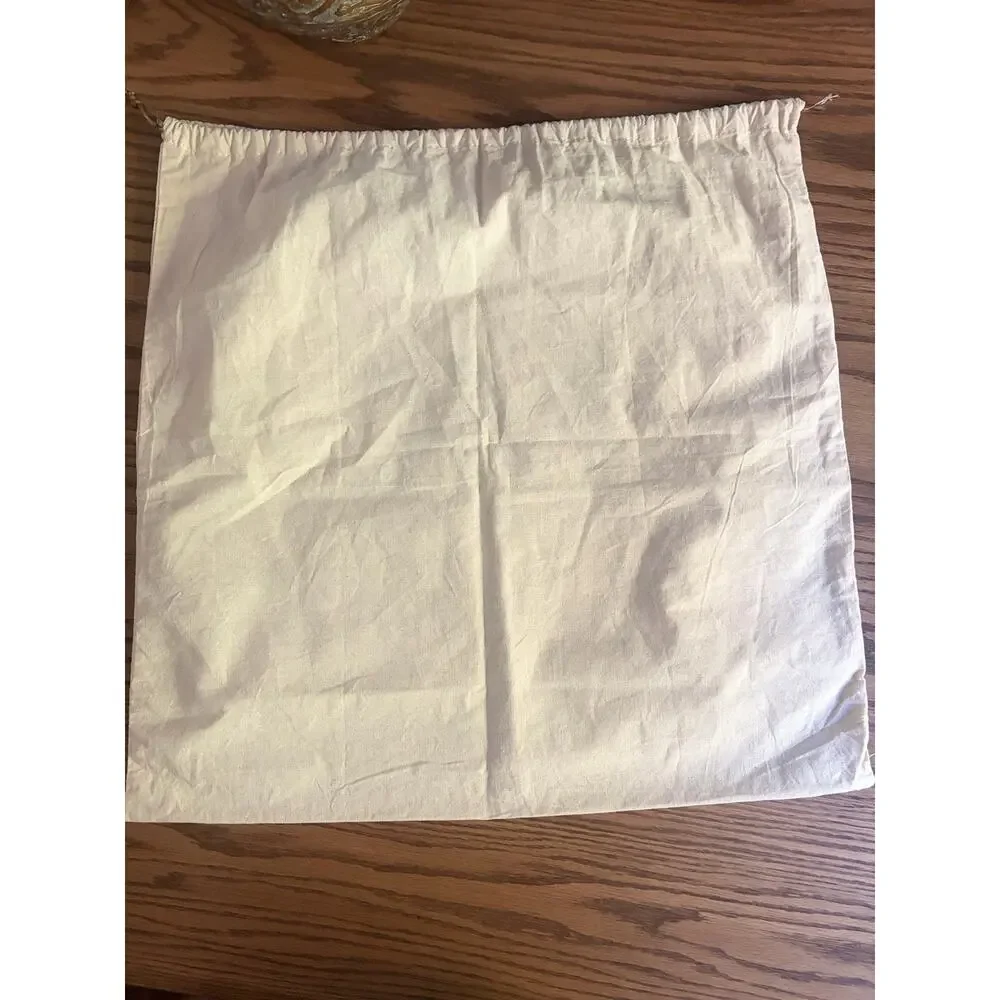 Vintage Michael Kors Dust Bag Cotton Beige Large 21x21 Drawstring Protector